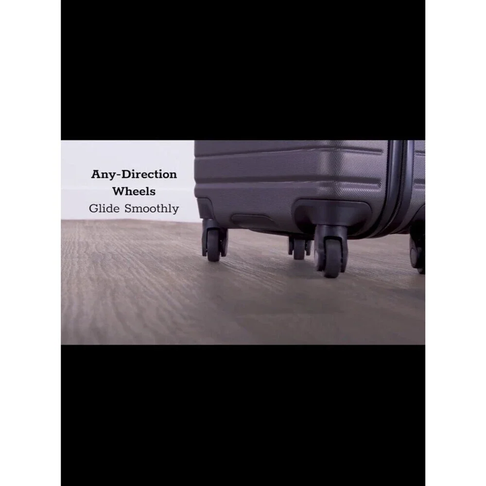 Skyway Epic 2.0 Hardside Carry-On 22 Rolling Suitcase Hard Shell Luggage - Black